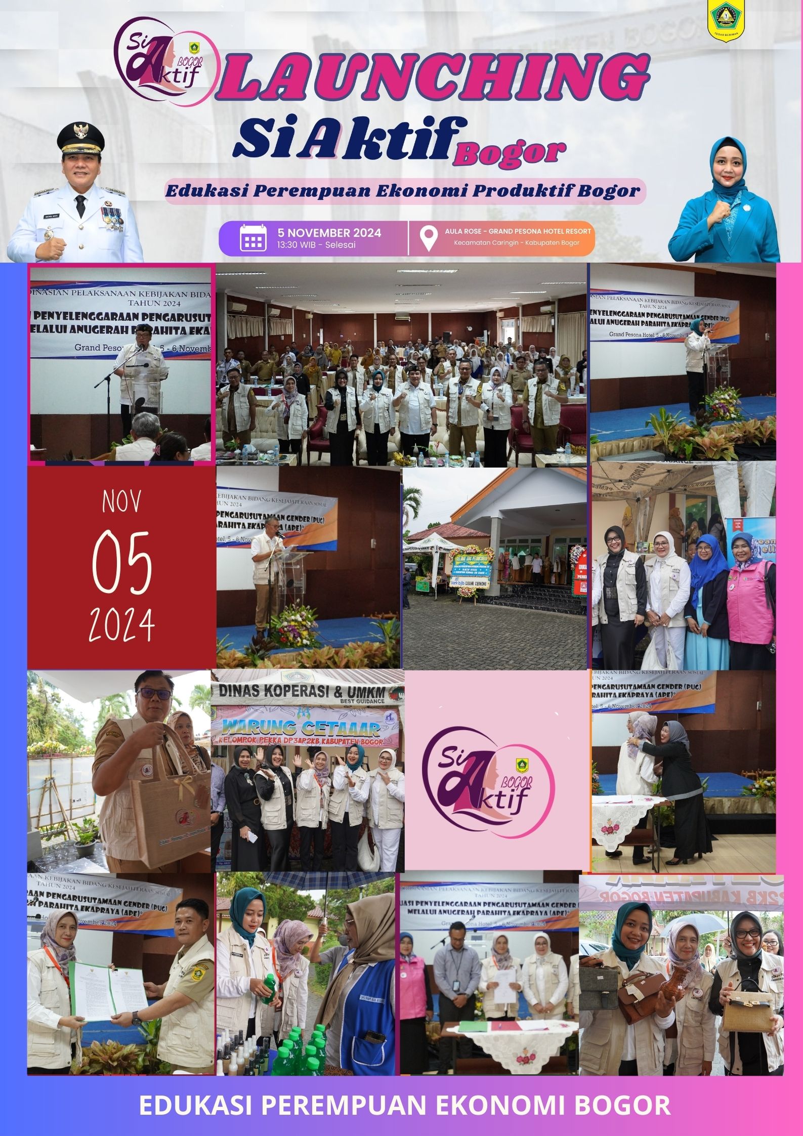 Launching Si Aktif Bogor "EDUKASI PEREMPUAN EKONOMI PRODUKTIF"